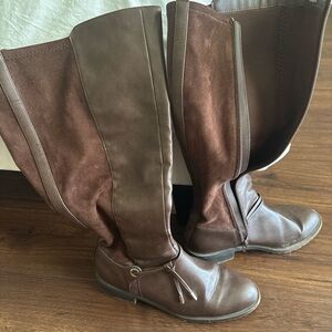 Style & Co. Chocolate Brown Knee-High Boots